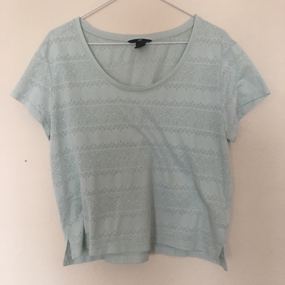 H&M light teal top